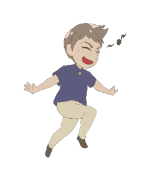 渡唐口の説明をするキジカケルくん