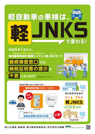軽自動車の車検は、軽JNKS