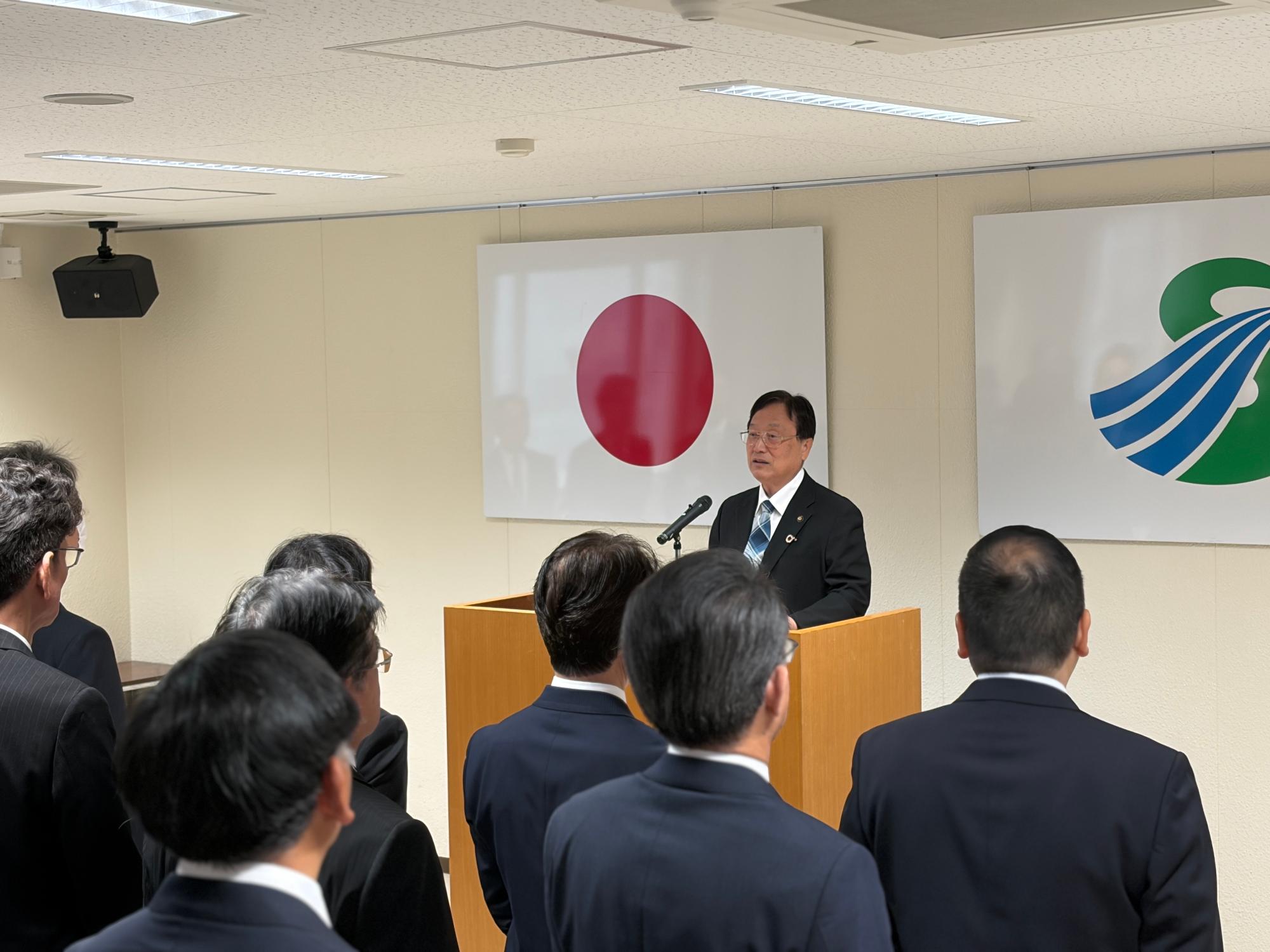 本庁での仕事始め式