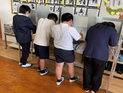 入来小学校での様子1