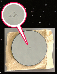 星座絵の描かれたレンズ