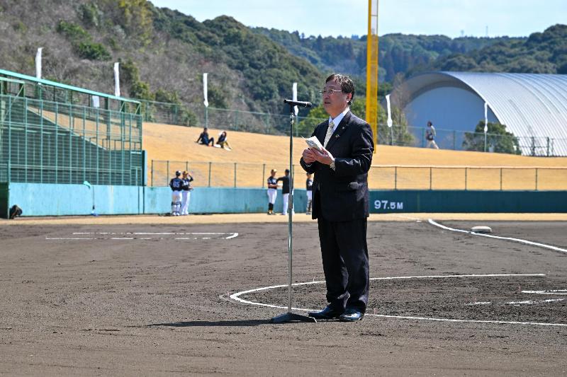 市長あいさつの様子