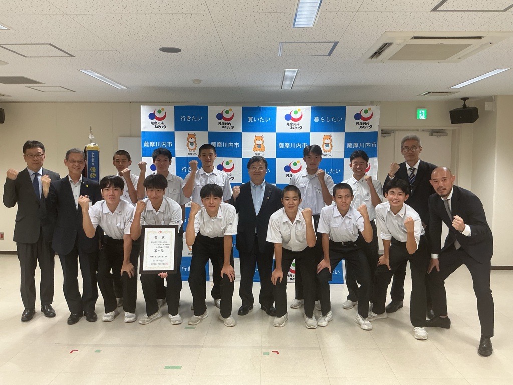 川内北中学校市長表敬
