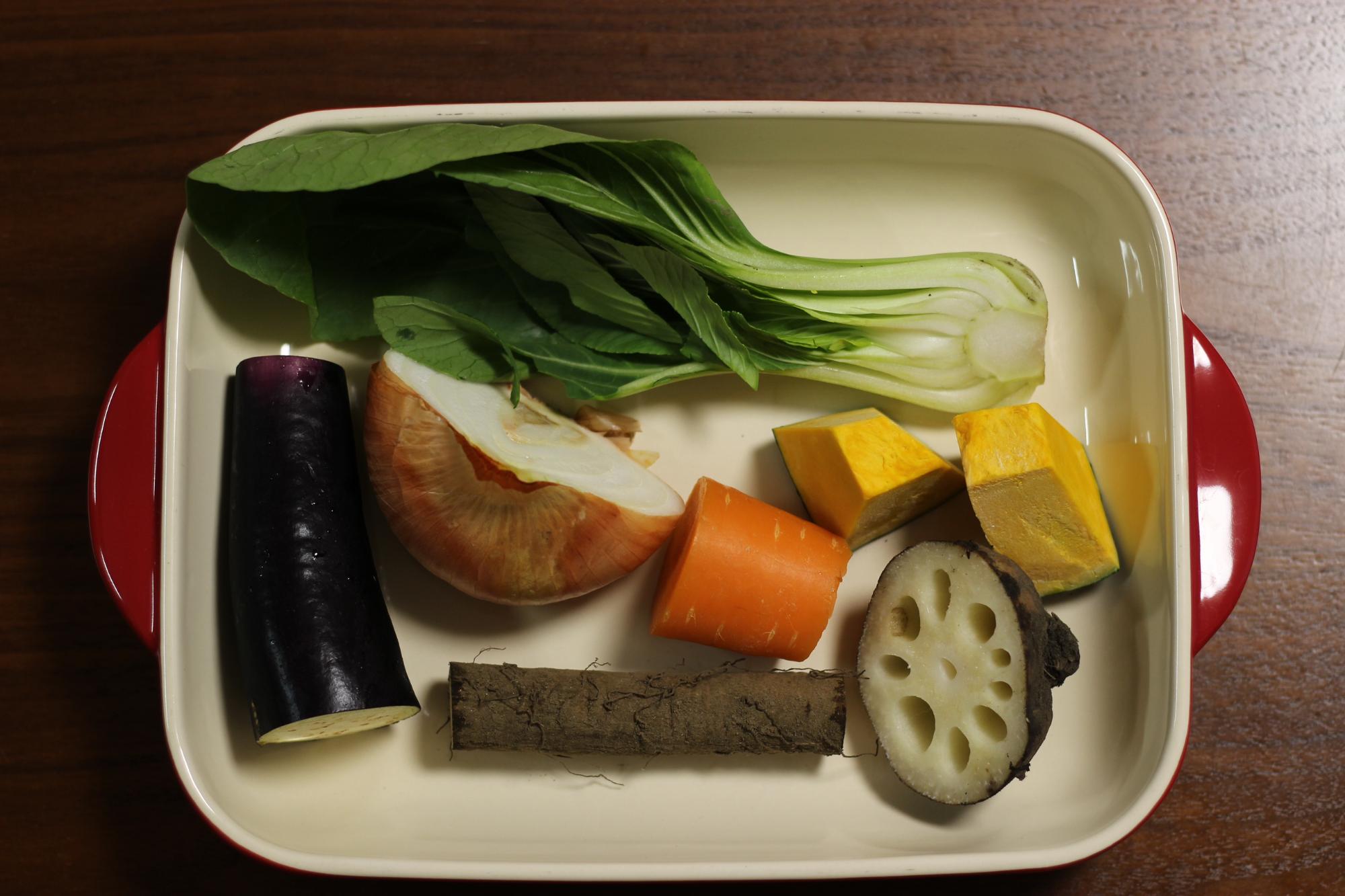 秋の野菜350グラム