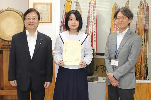 令和5年度みらいアドバイザー委嘱状交付式(川内高等学校3年生)