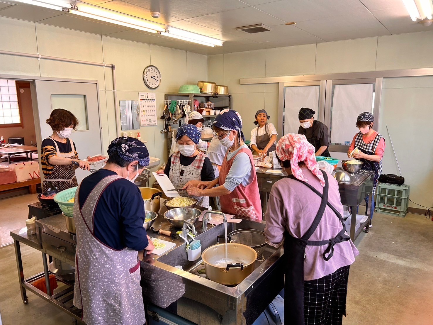 作業のようす