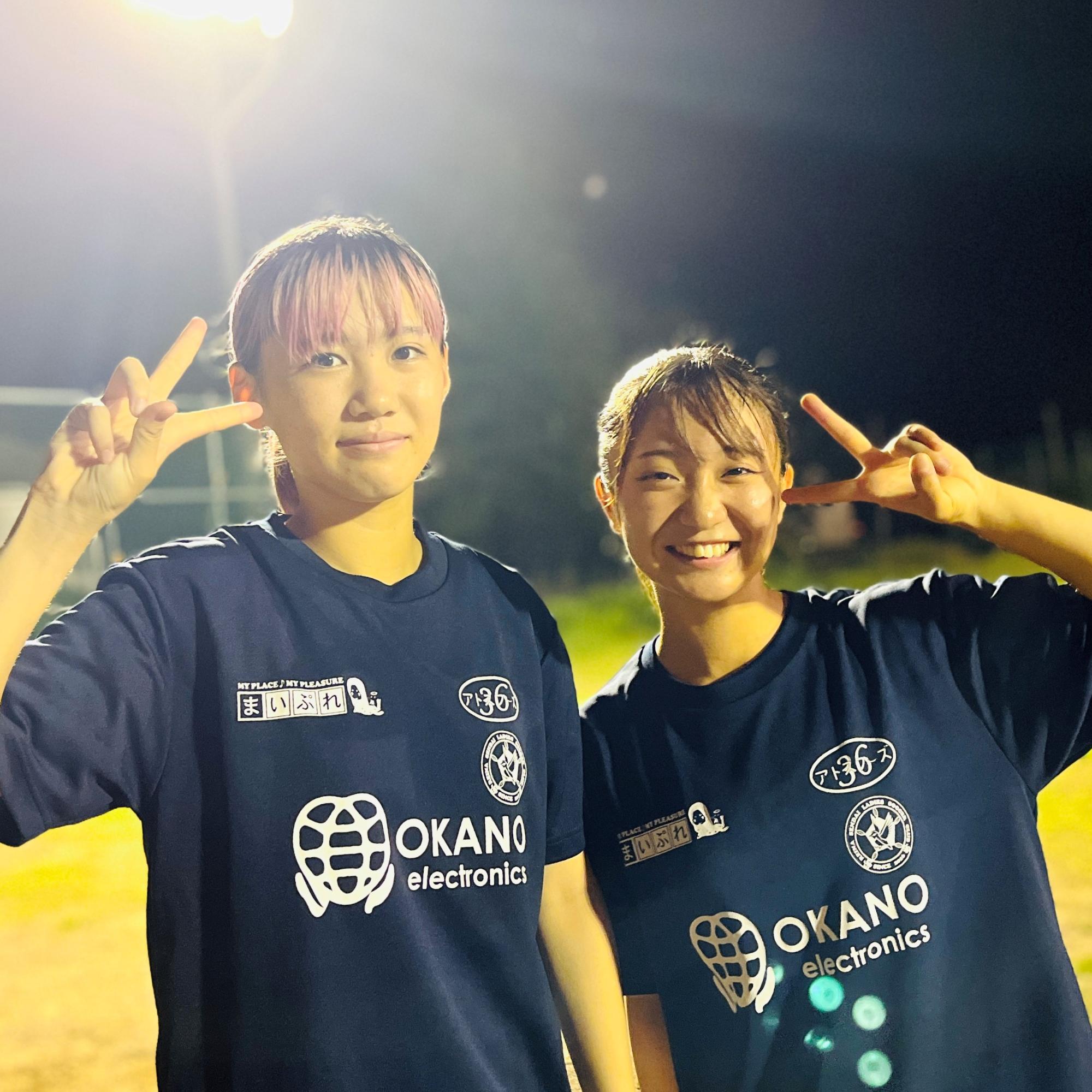 笑顔の選手たち