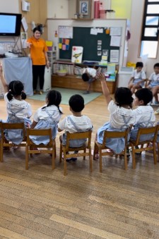 せんだい幼稚園身近な問題を解決する姿勢の育成の取組の様子