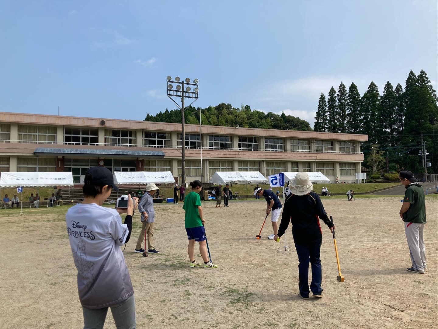 山口隊員と鳥丸地区スポーツフェスタ