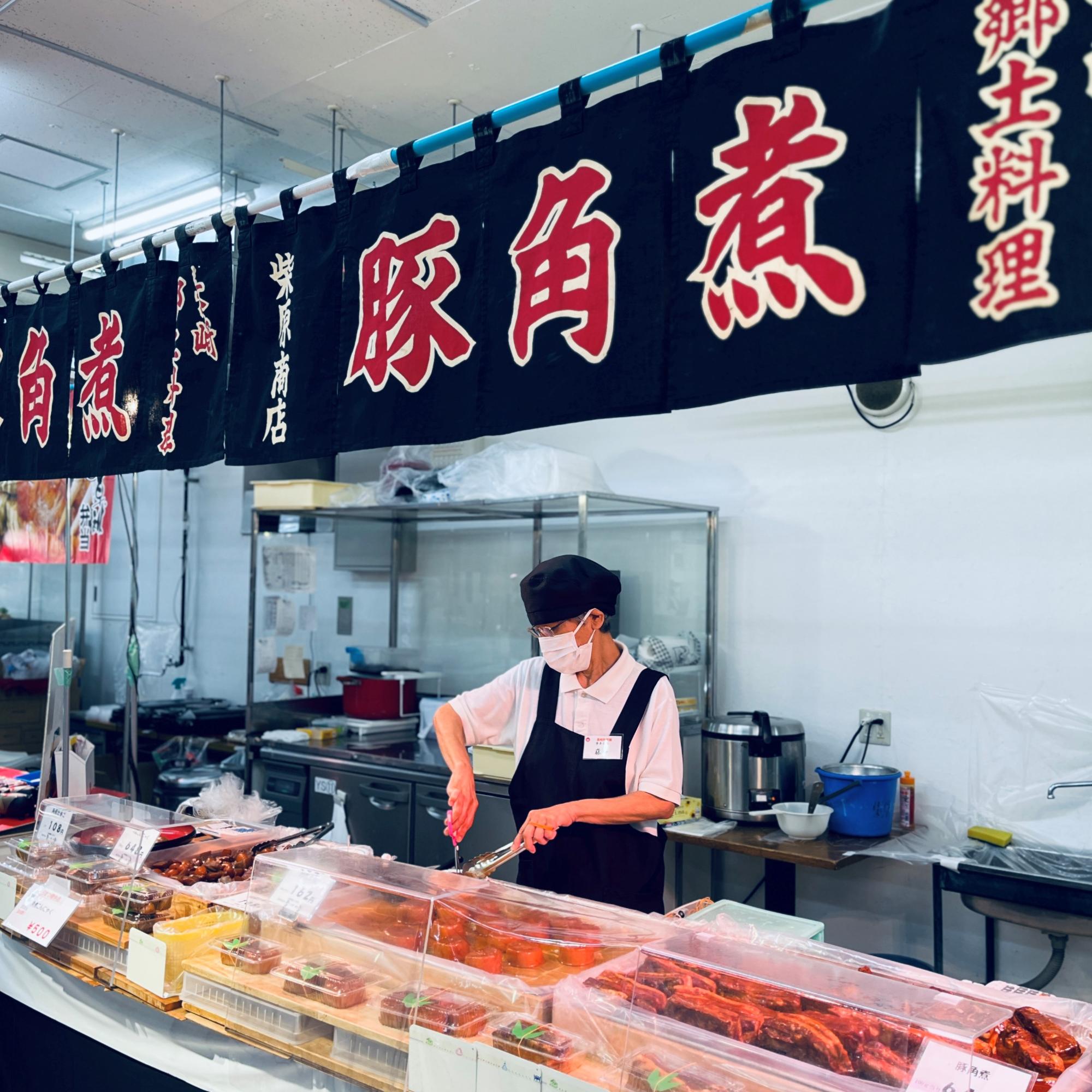 長崎物産展の豚の角煮売り場