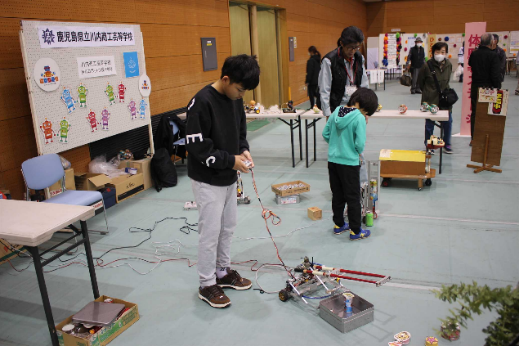 川内商工高校ロボット体験