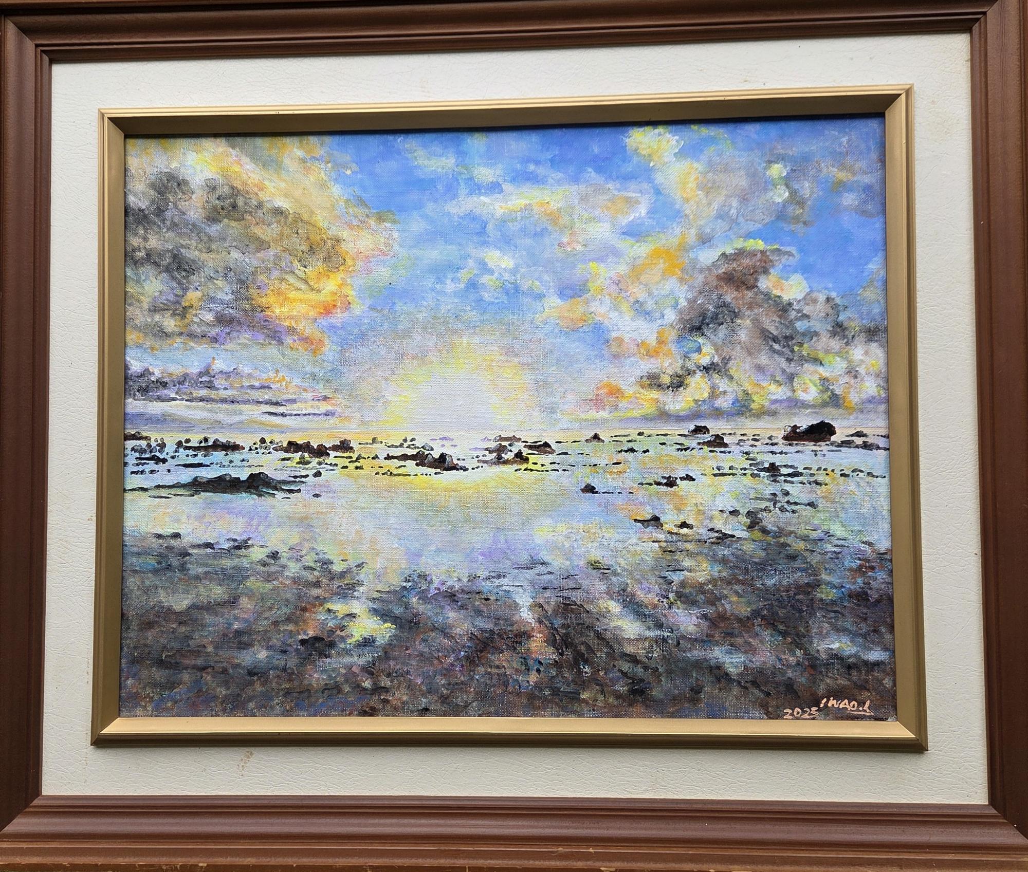 絵画部門一般の部大賞「夜明けの市ノ浦」