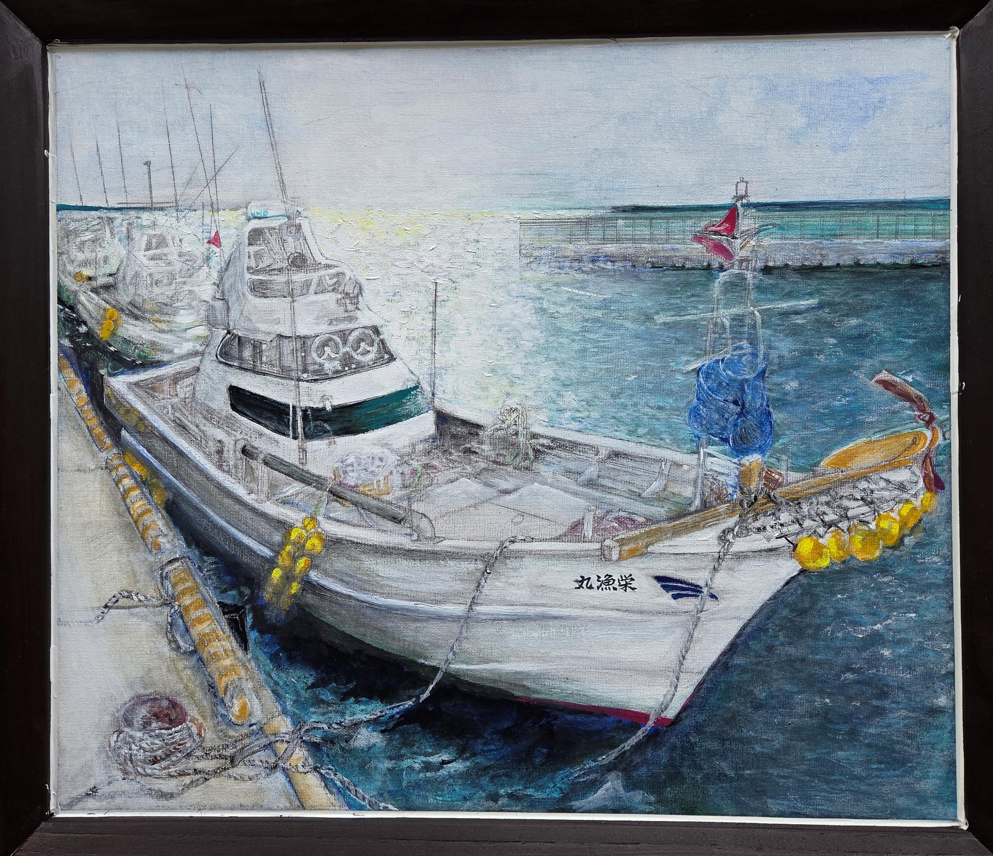 絵画部門一般の部優秀賞「静かなる繋留」