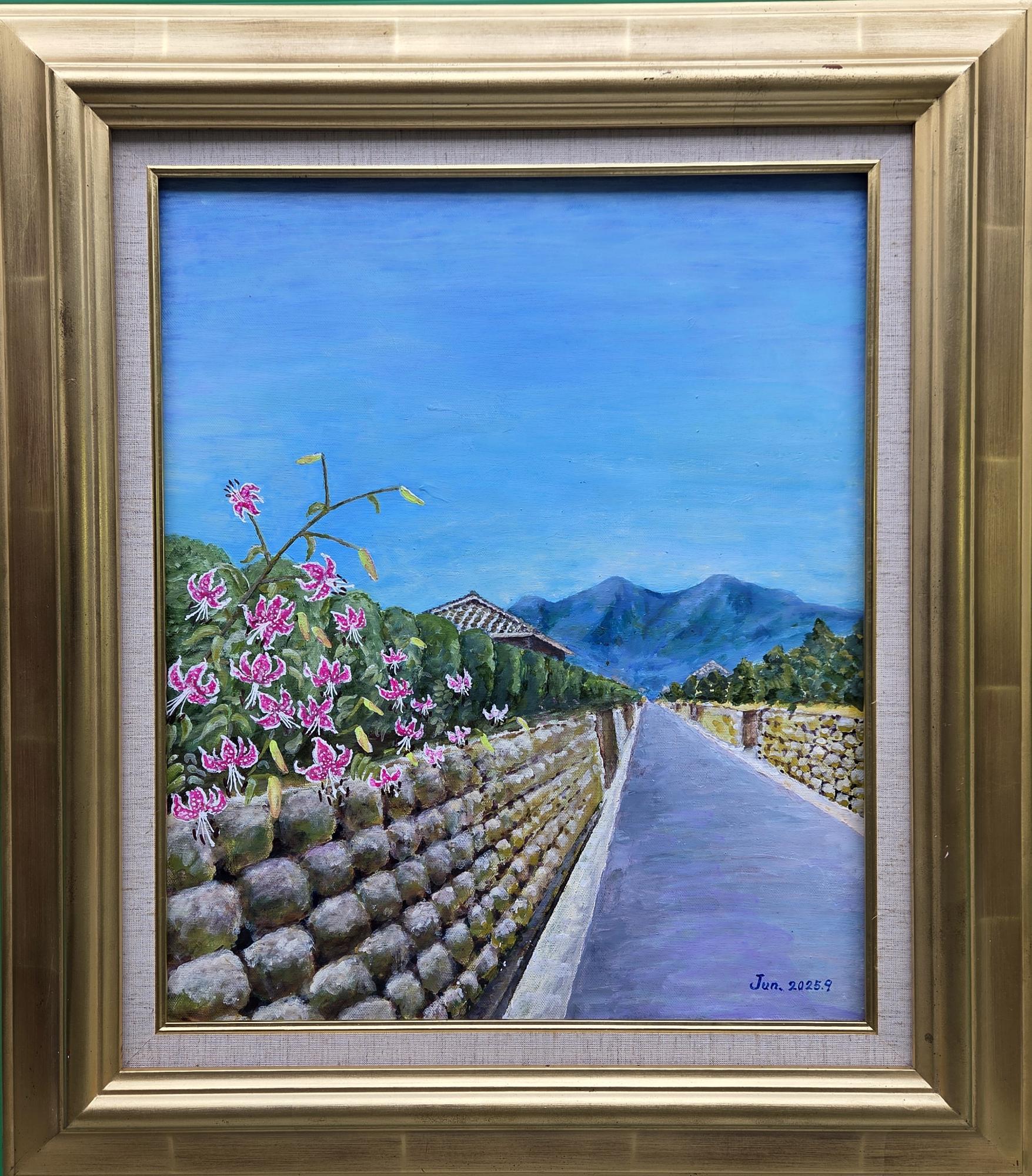 絵画部門一般の部優秀賞「武家屋敷通り」