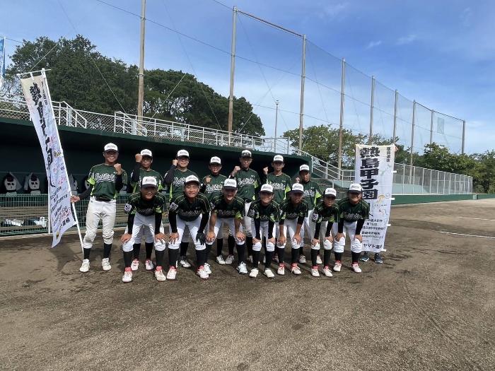 令和6年8月9日「全国離島交流中学生野球大会甑島選抜チーム」大会の様子
