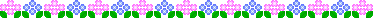 並んでいる花のイラスト