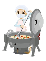 給食員のイラスト