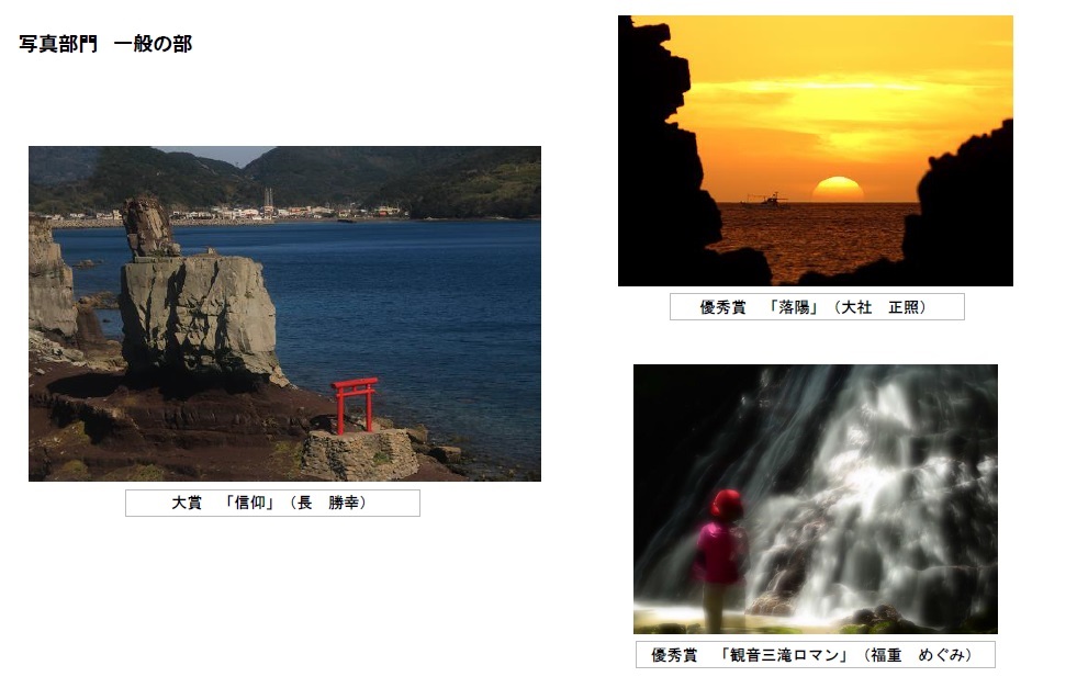 第21回トンボロ芸術村コンテスト写真部門、大賞・優秀賞のコラージュ写真