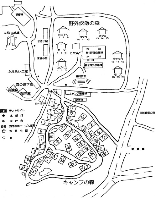 キャンプ場周辺