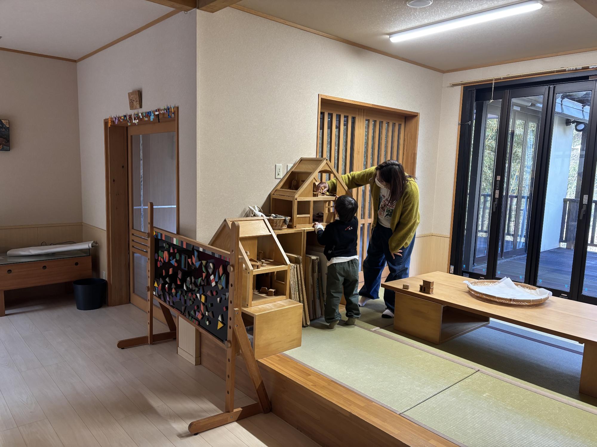 保育施設見学の様子