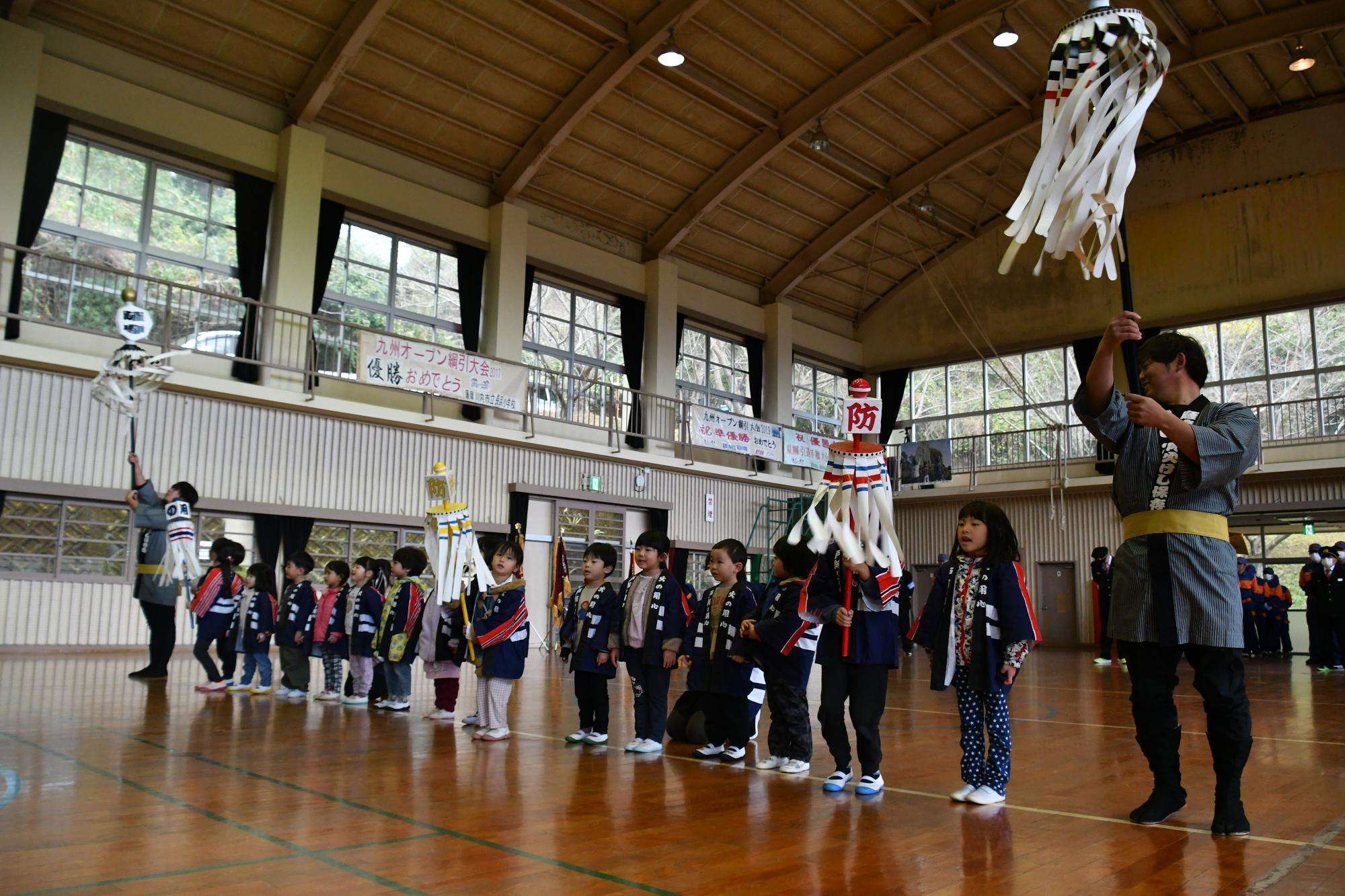 下甑の幼年消防クラブの写真