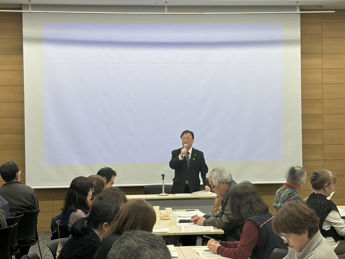 市長あいさつの様子