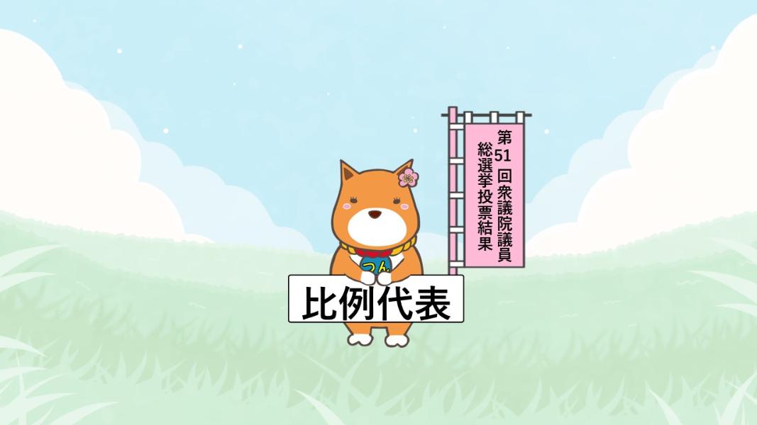 第51回衆議院議員総選挙比例代表投票結果