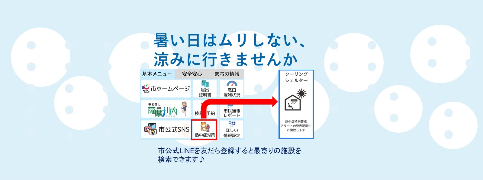 クーリングシェルターのみ
