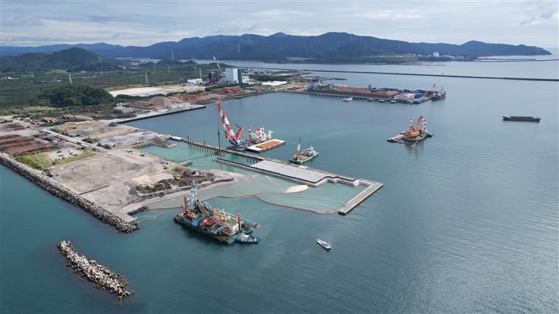 令和7年10月下旬時点での工事の様子を撮影した写真