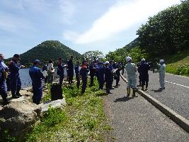 祁答院町藺牟田地内舟見岳災害復旧事業箇所点検写真
