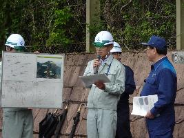 祁答院町藺牟田地内舟見岳災害復旧事業箇所点検写真