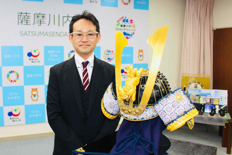 星兜と田ノ上社長の写真
