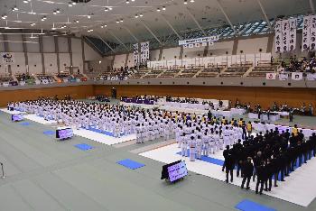 空手道開会式のようす