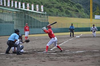 軟式野球競技のようす