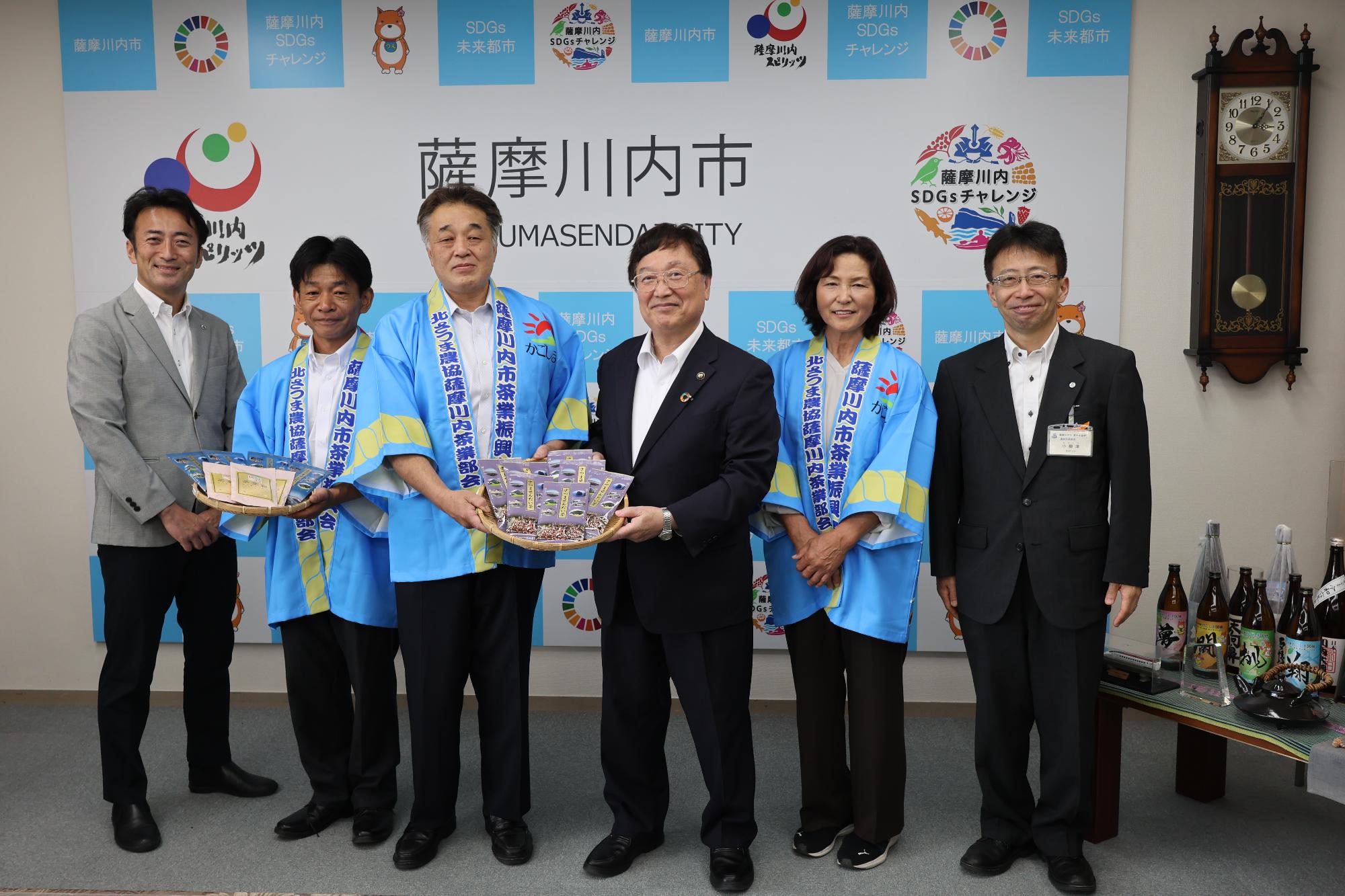 茶贈呈式集合写真