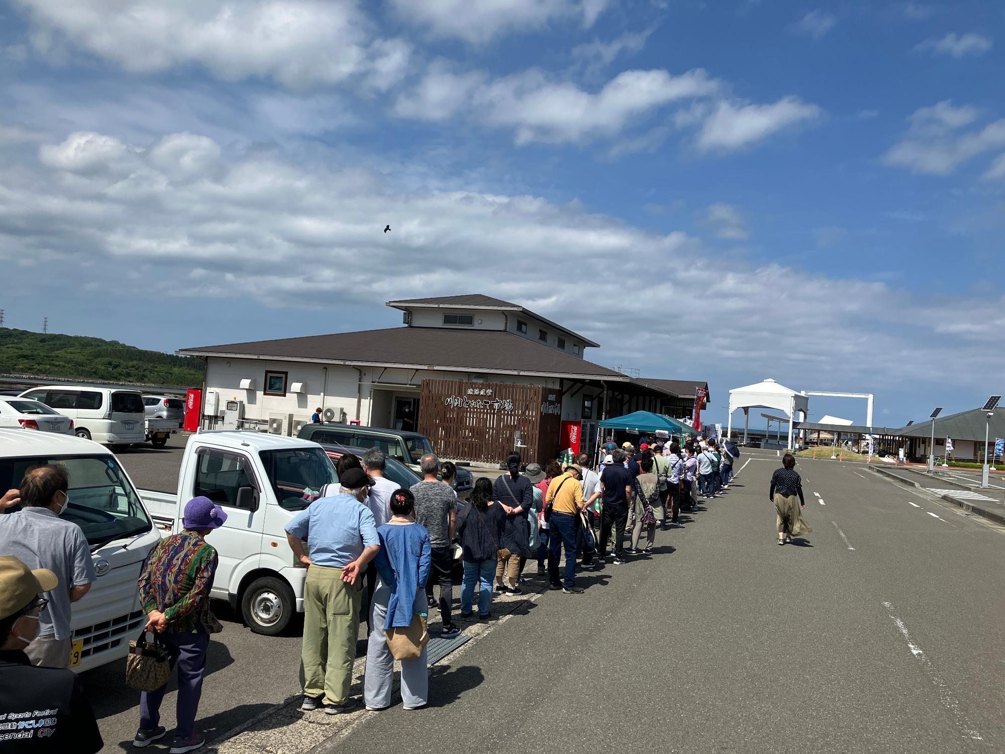 川内とれたて市場外観の様子