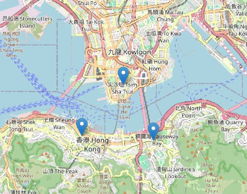 定食のどらや3店舗位置図