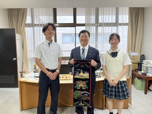 市長との記念撮影