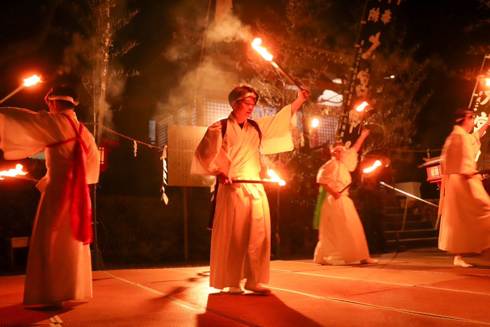 火之神舞の様子