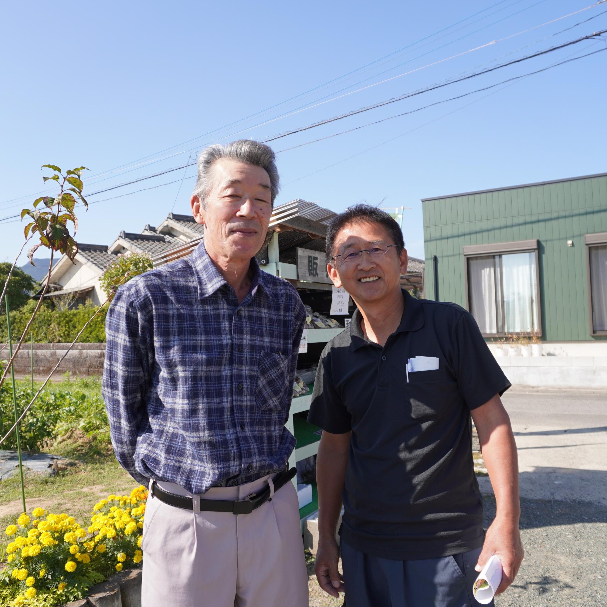 代表の本村さん（右）