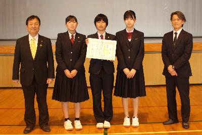 令和5年度みらいアドバイザー活動発表会（川内高等学校1年生優良賞グループ）