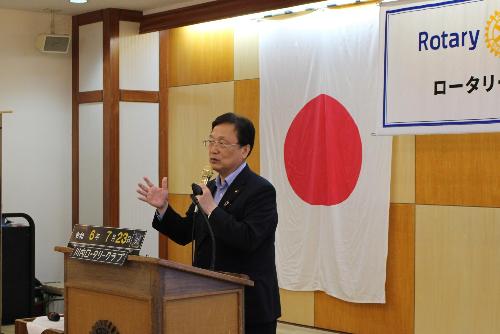 市長卓話の様子