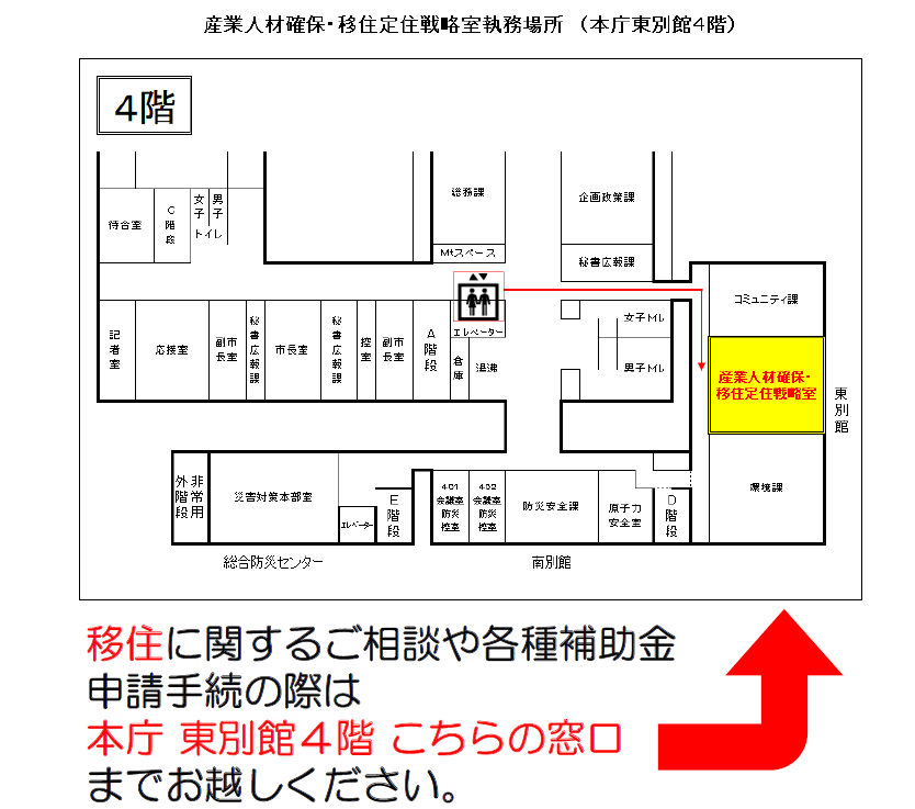 産業人材確保・移住定住戦略室の場所