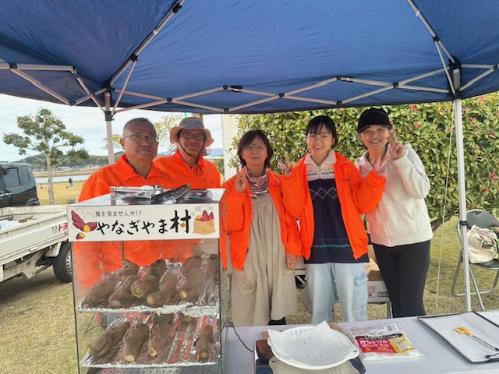 やなぎやま村の焼き芋販売