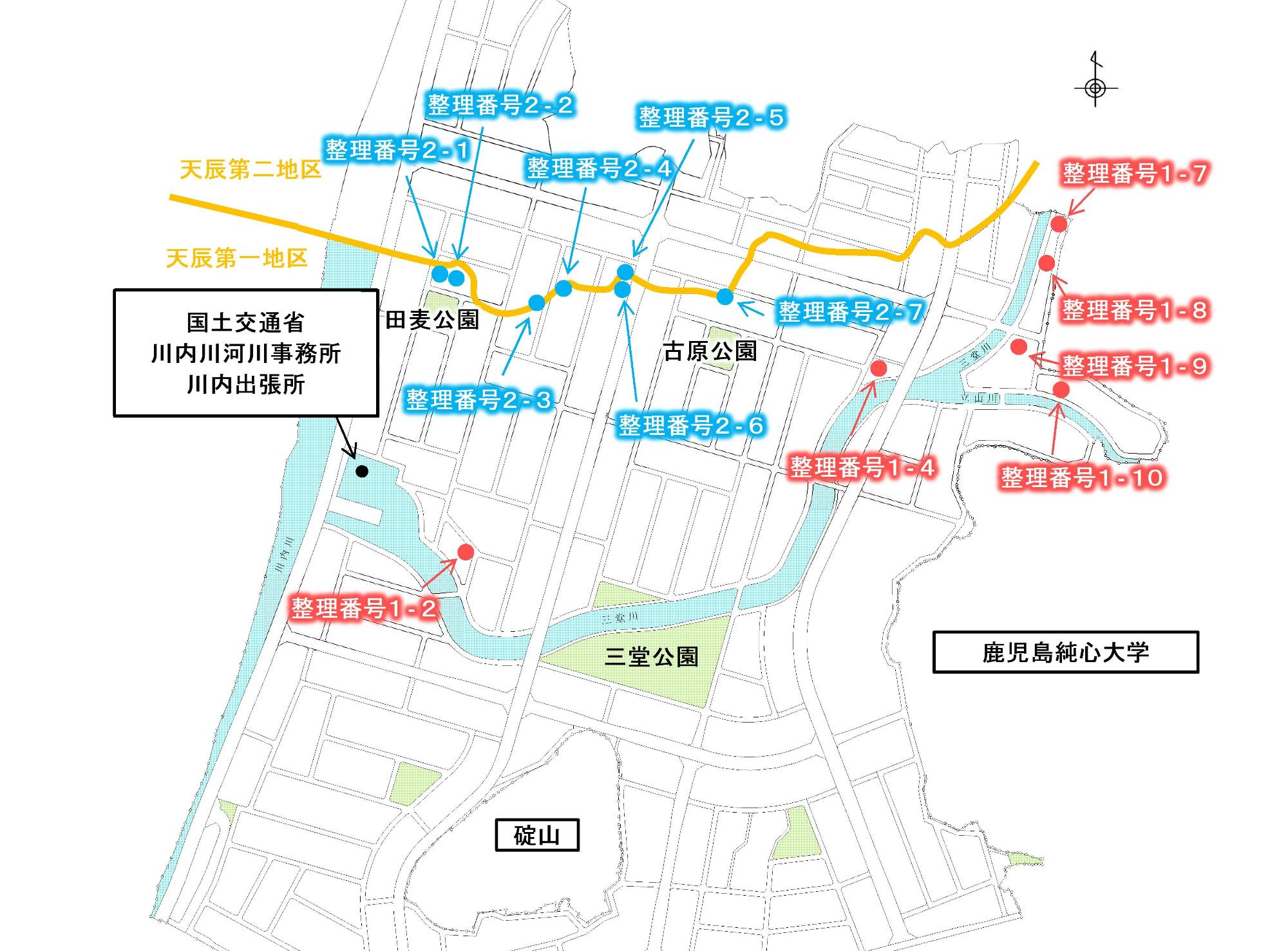 保留地位置図