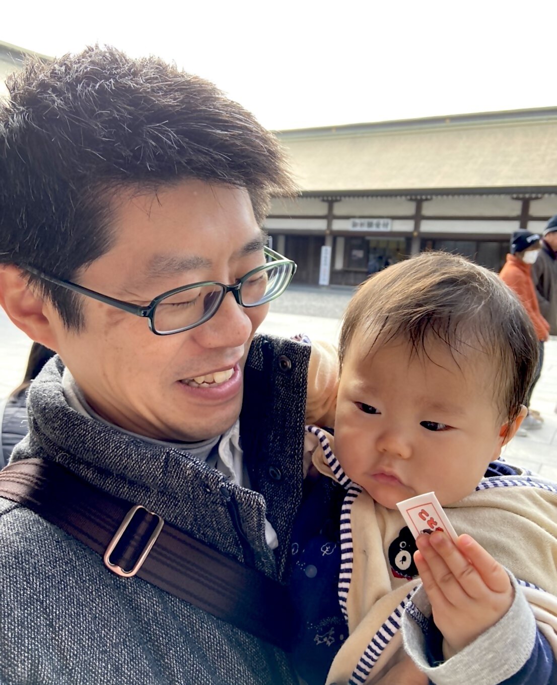 田島組中林さんと長女の写真