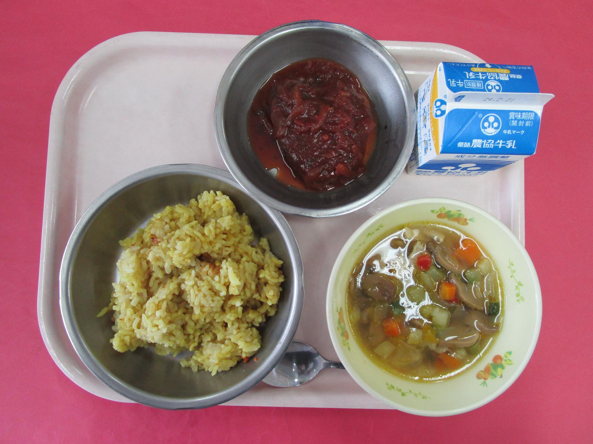 令和6年2月14日の給食画像A