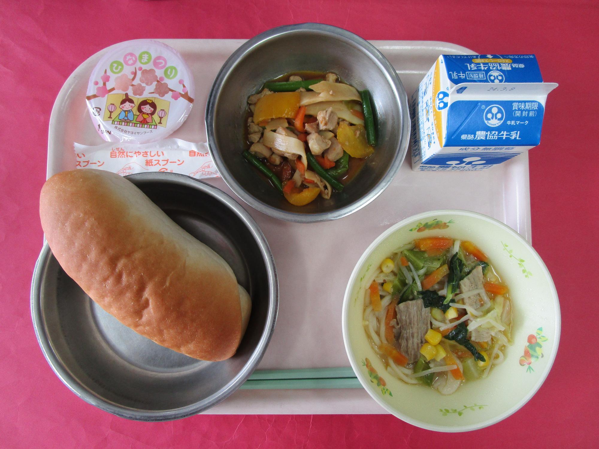 令和6年3月1日の給食画像A