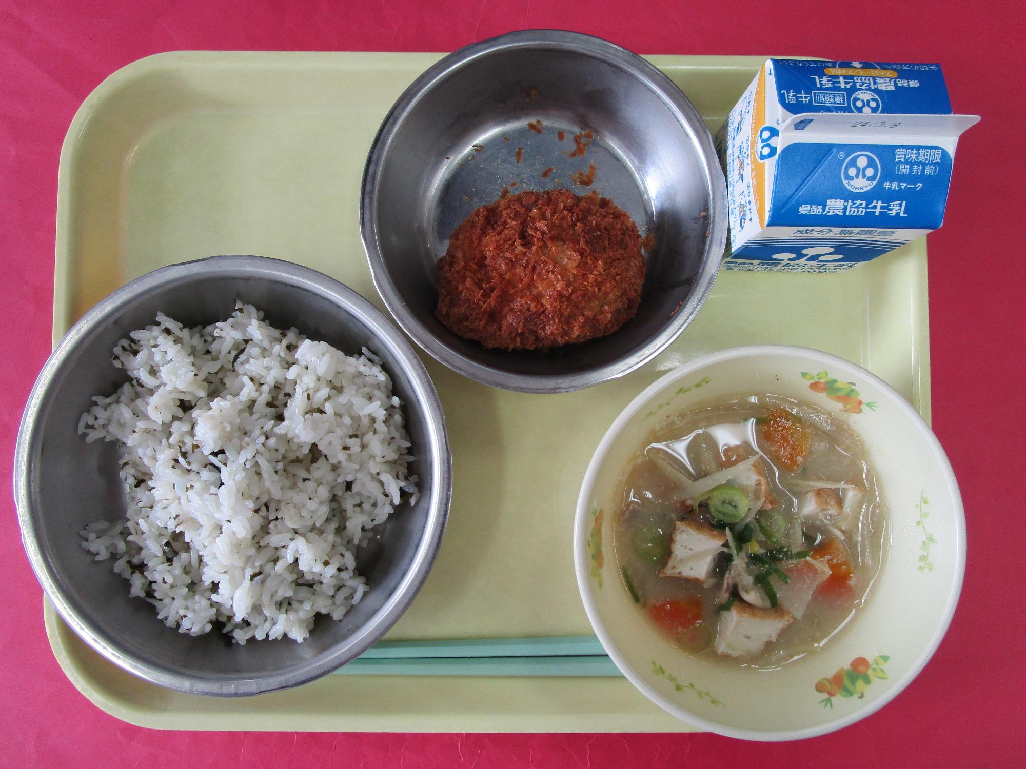 令和6年3月1日の給食画像B