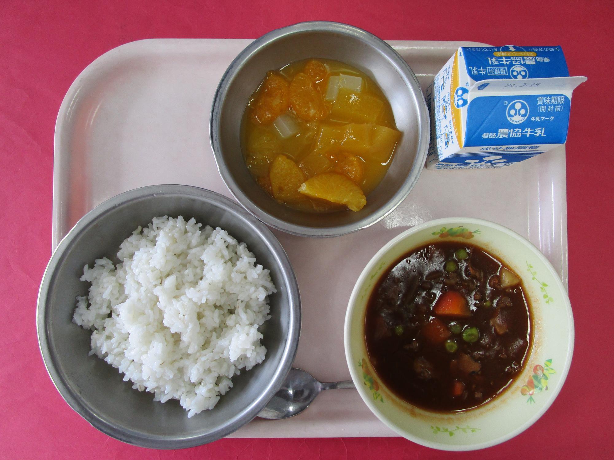 令和6年3月12日の給食画像A